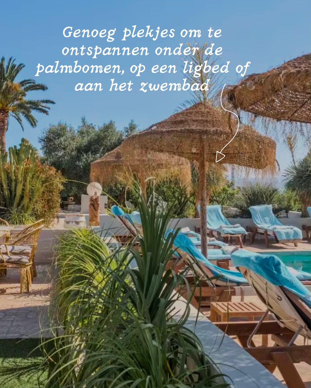 Buitenzwembad en loungeplekken bij Villa Falhalla